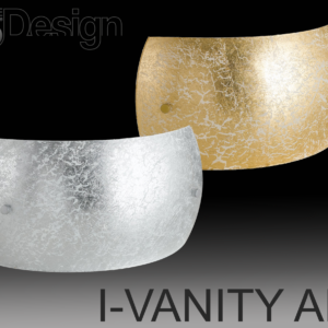 Luce Design-VANITY Beltéri Oldalfali Lámpatest, 230V - 2×E14 Foglalat - Arany/Ezüst Színek
