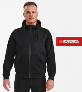 X-TREME Softshell Kapucnis Dzseki, Lélegző anyag - Vízlepergető és Szélálló - Fekete és Antracitszürke Színek