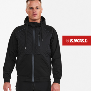 X-TREME Softshell Kapucnis Dzseki, Lélegző anyag - Vízlepergető és Szélálló - Fekete és Antracitszürke Színek