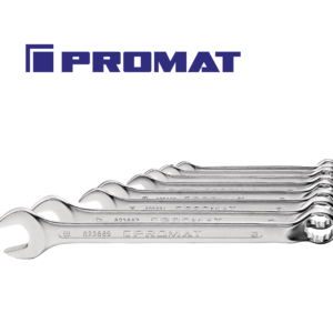 PROMAT Csillag-Villáskulcs készlet, Variánsok: 8részes(8-19mm)/ 12részes(6-22mm)/ 12részes(10-32mm) – CrV – Matt Króm