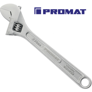 PROMAT Állítható Villáskulcs, 200/24mm-250/28mm-300/34mm méretekben - 22,5° pofapozíció