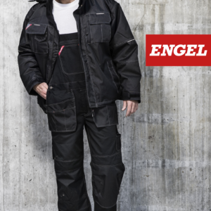 ENGEL COMBAT Kantáros Nadrág Lengőzsebekkel, Fekete és Fehér Szín