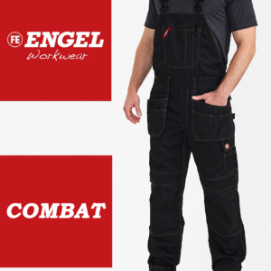 ENGEL COMBAT Kantáros Nadrág Lengő Zsebekkel, Fekete-Fehér-Drapp Színek