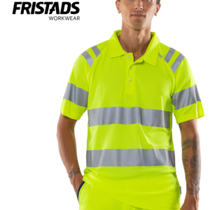 FRISTADS Jól Láthatósági Ingpóló CLASS 3 7861 GPST, Hi-Vis Sárga és Hi-Vis Narancssárga Színek