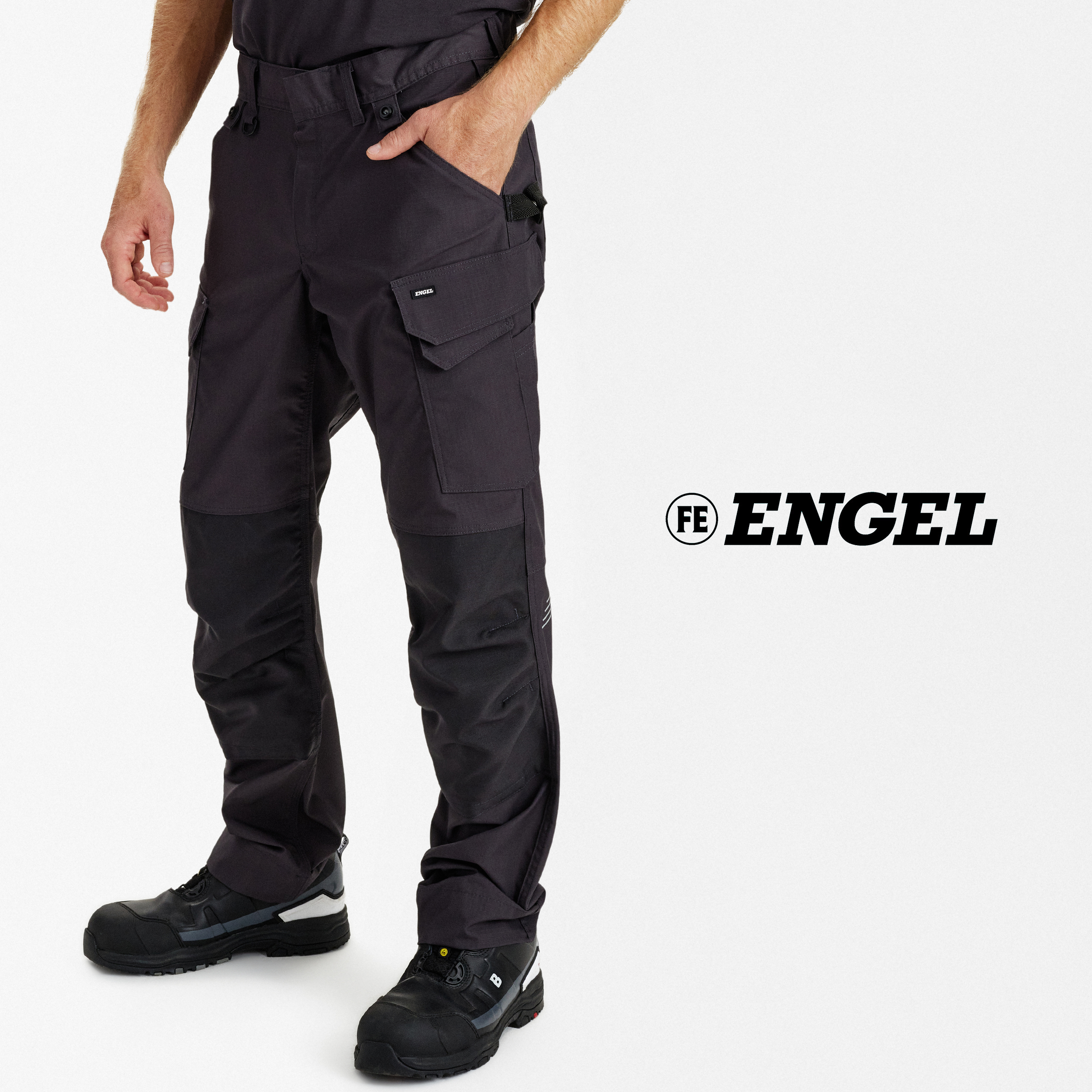 ENGEL ENTIRE Szakiparos Derekas Nadrág, 2 Irányban Rugalmas RIPSTOP Anyag - CORDURA Térdvédelem – Modern Szabás – 5 Szín