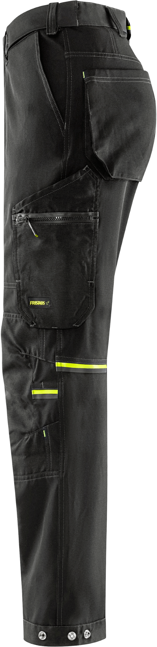 FRISTADS Flex Craftsman Szakiparos Sztreccs Derekas Nadrág 2801 GHST, Fekete Szín - Lengőzsebbel Kiegészíthető! - Image 4