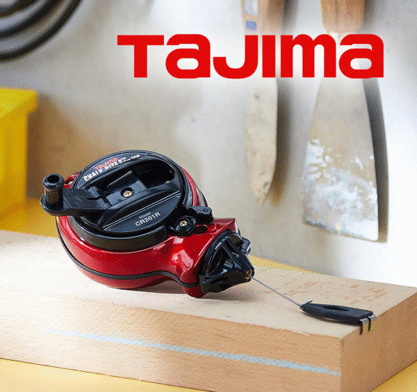 TAJIMA CR201R Kicsapózsinór, 30m/1mm-es Fonott Zsinór - Vízálló Alumínium Ház