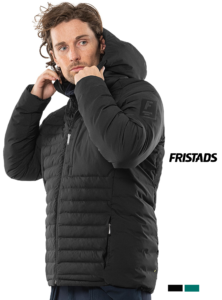 FRISTADS Atmos Primaloft® Kapucnis Pufferdzseki, OUTDOOR Kollekció - Fekete és Limitált Petrolzöld Szín