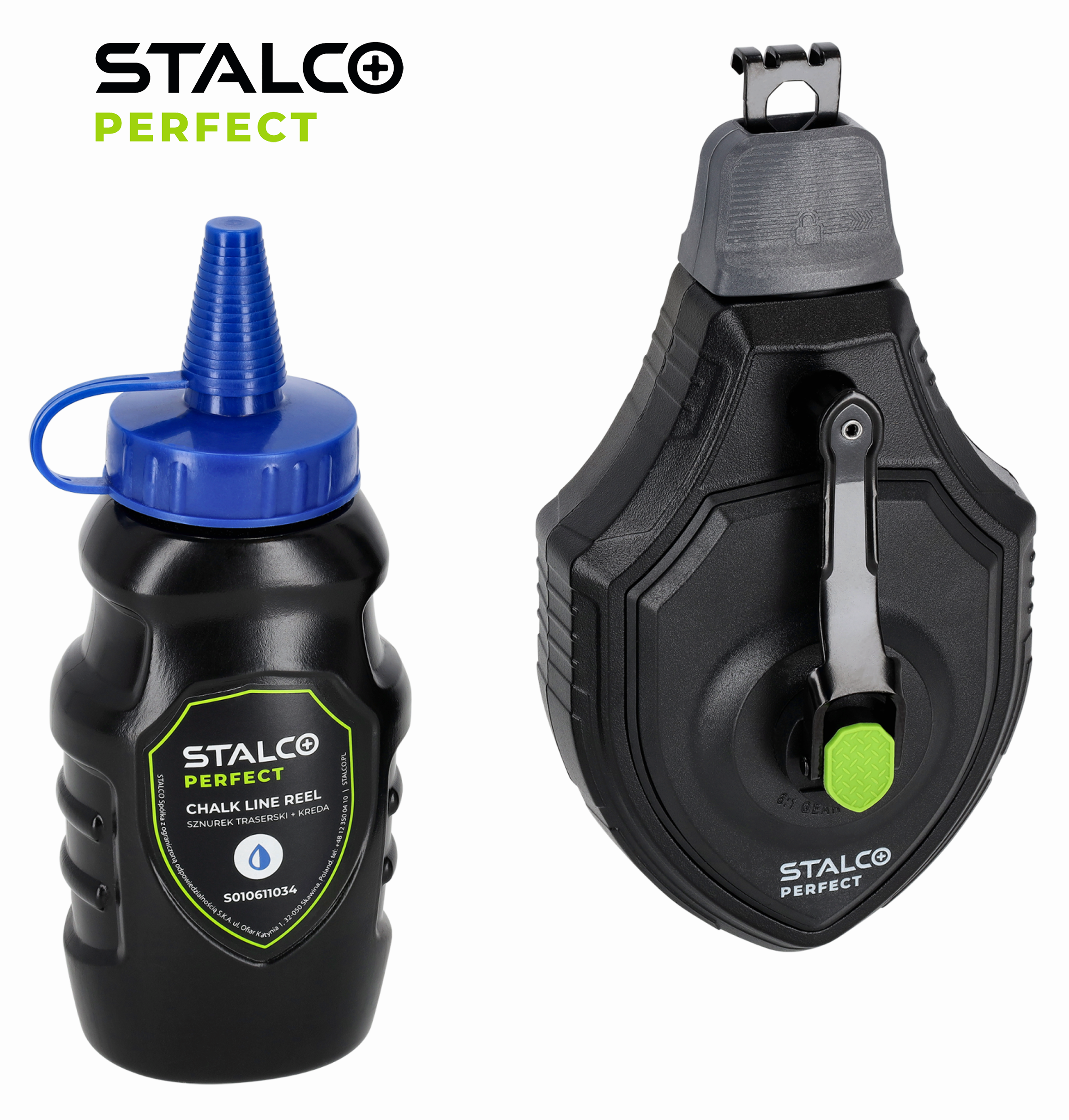 STALCO PERFECT 30m Kicsapózsinór,+120g Kék Krétapor