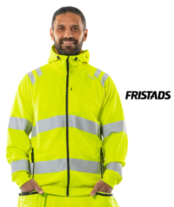 FRISTADS Jól Láthatósági Kapucnis Kardigán 7865 GPSW, Class 3 - High-Vis Sárga Szín