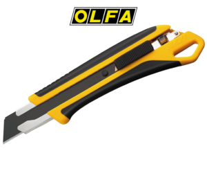 OLFA L7-AL 18mm-es Szakipari Vágókés, Automata Zár - Masszív, Rozsdamentes Pengehüvely