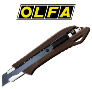 OLFA WD-AL 18mm-es Szakipari Vágókés, Fa/Gyanta Alapú Nyél - Automata Pengerögzítő