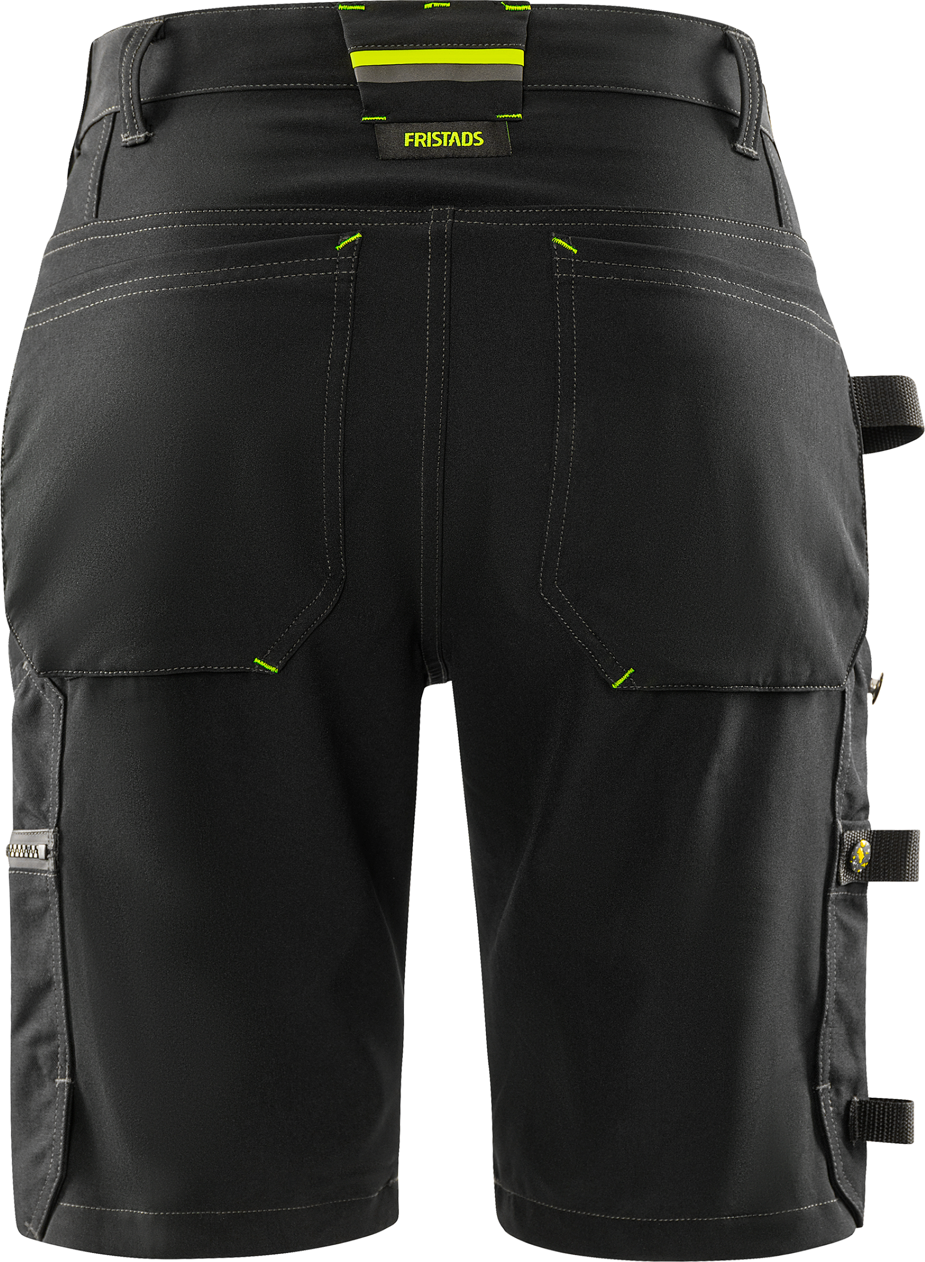 FRISTADS Flex Craftsman Szakiparos Sztreccs Rövidnadrág 2803 GHST, Fekete Szín - Lengőzsebbel Kiegészíthető! - Image 3