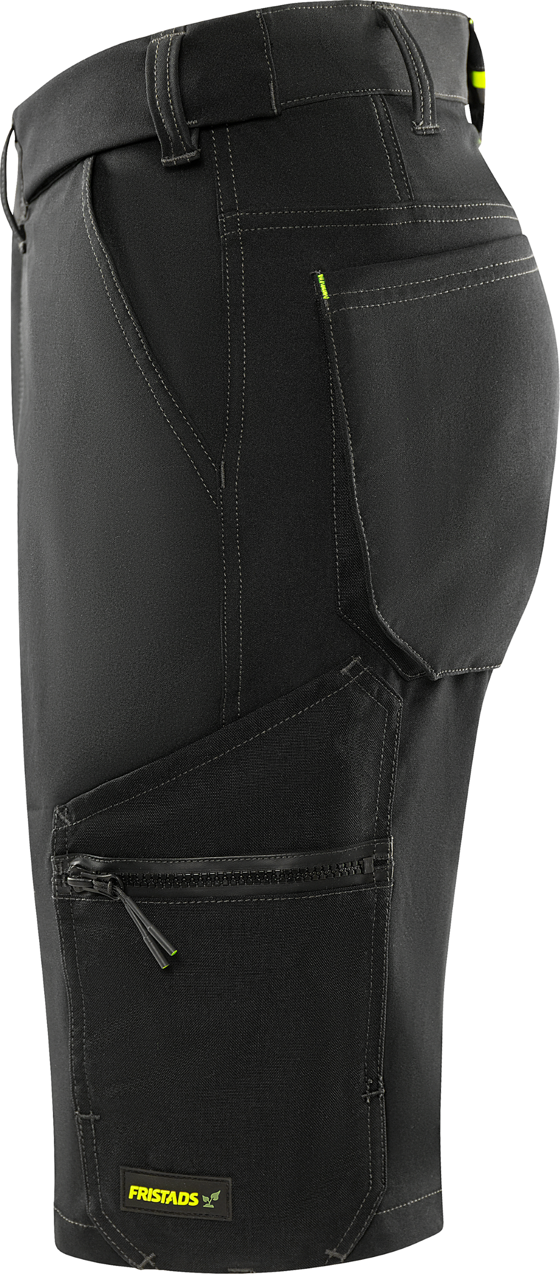 FRISTADS Flex Craftsman Szakiparos Sztreccs Rövidnadrág 2803 GHST, Fekete Szín - Lengőzsebbel Kiegészíthető! - Image 4