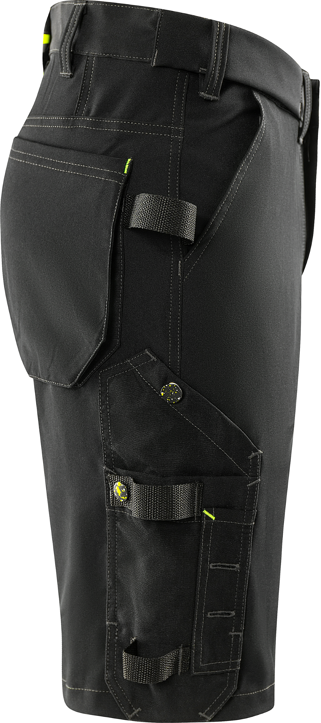 FRISTADS Flex Craftsman Szakiparos Sztreccs Rövidnadrág 2803 GHST, Fekete Szín - Lengőzsebbel Kiegészíthető! - Image 5