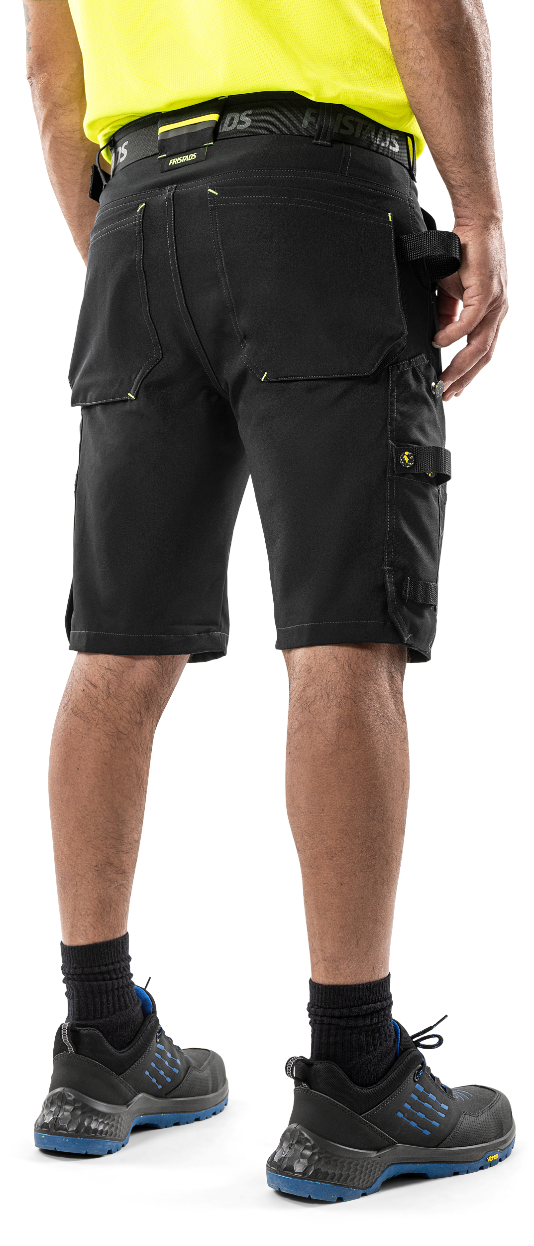 FRISTADS Flex Craftsman Szakiparos Sztreccs Rövidnadrág 2803 GHST, Fekete Szín - Lengőzsebbel Kiegészíthető! - Image 8