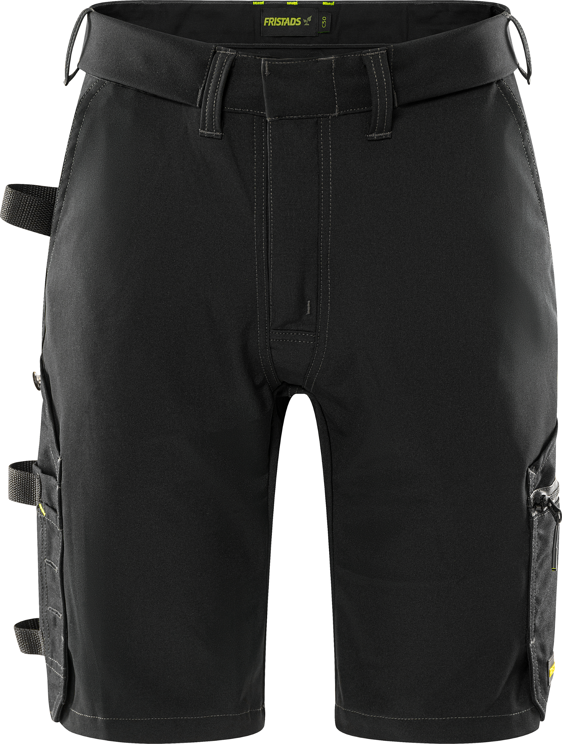 FRISTADS Flex Craftsman Szakiparos Sztreccs Rövidnadrág 2803 GHST, Fekete Szín - Lengőzsebbel Kiegészíthető! - Image 2