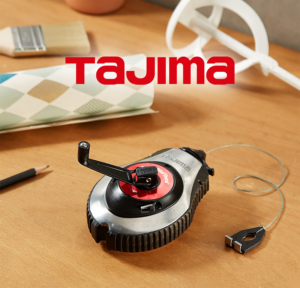 TAJIMA CR401S Kicsapózsinór, 30m/1mm-es Fonott Zsinór – Alumínium Ház - Gyors Visszatekercselő Mechanizmussal
