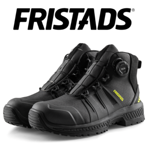 FRISTADS ComfortStep Magas Szárú Védőlábbeli, S3S – CORDURA® – BOA® Fit Fűzőrendszer – Antracit Szürke/Neonsárga Szín – 36-48 Méret