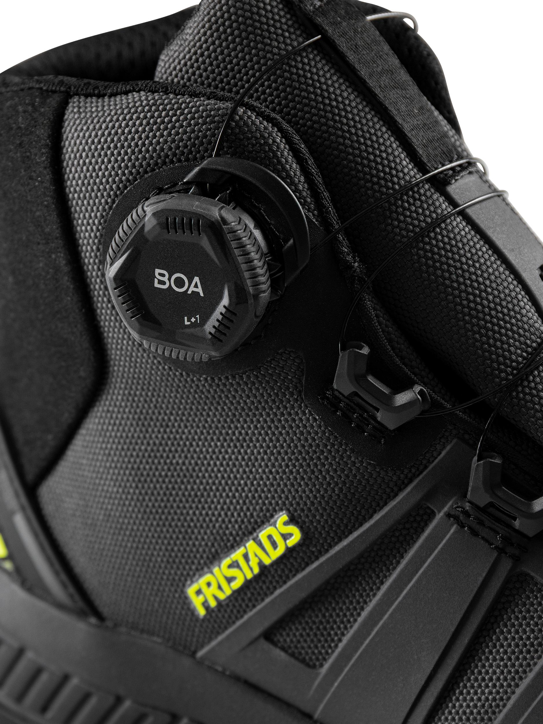 FRISTADS ComfortStep Magas Szárú Védőlábbeli, S3S – CORDURA® – BOA® Fit Fűzőrendszer – Antracit Szürke/Neonsárga Szín – 36-48 Méret - Image 6