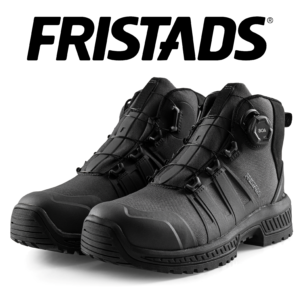 FRISTADS ComfortStep Magas Szárú Védőlábbeli, S3S – CORDURA® – BOA® Fit Fűzőrendszer - Antracit Szürke Szín – 36-48 Méret