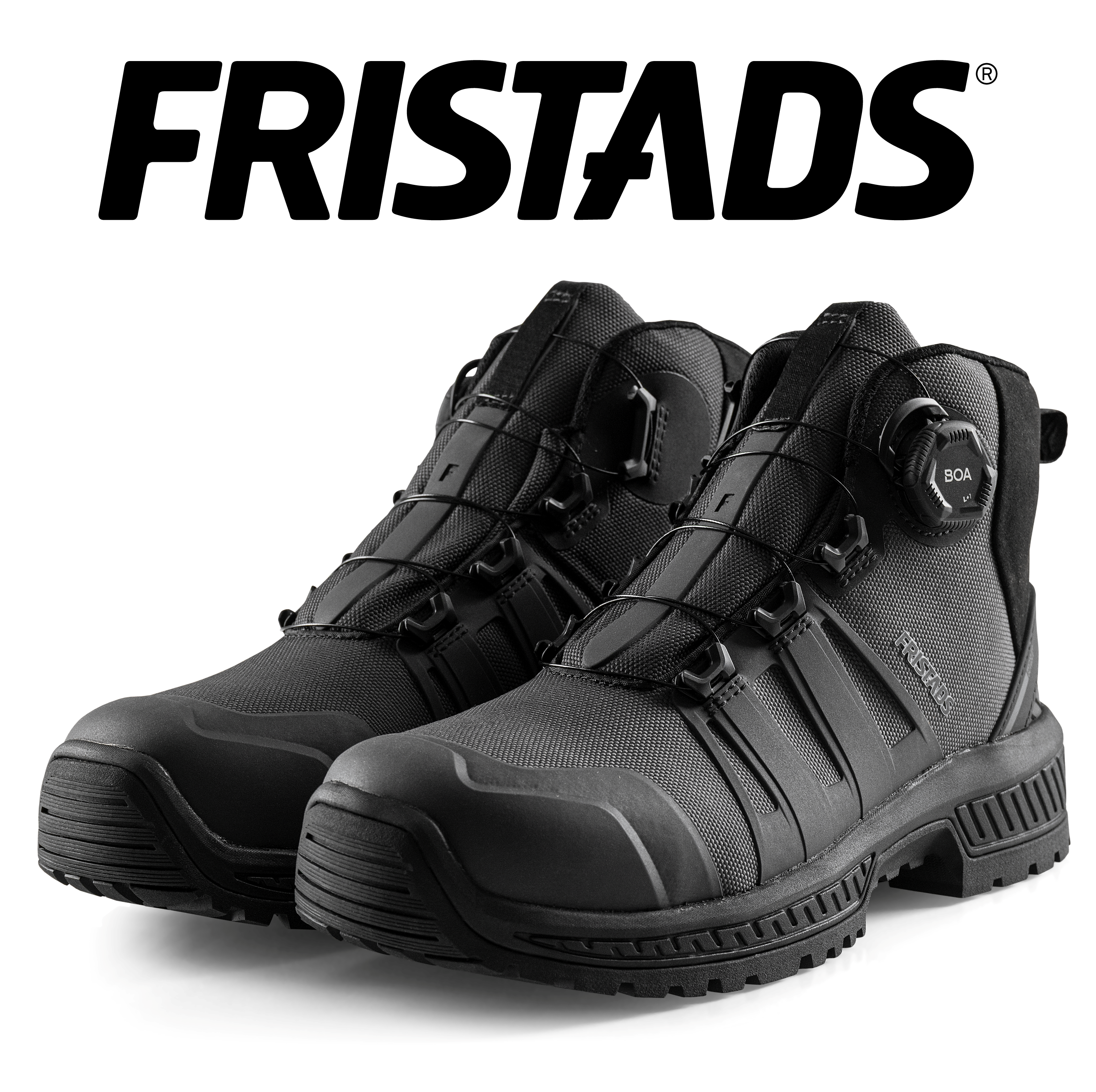 FRISTADS ComfortStep Magas Szárú Védőlábbeli, S3S – CORDURA® – BOA® Fit Fűzőrendszer - Antracit Szürke Szín – 36-48 Méret