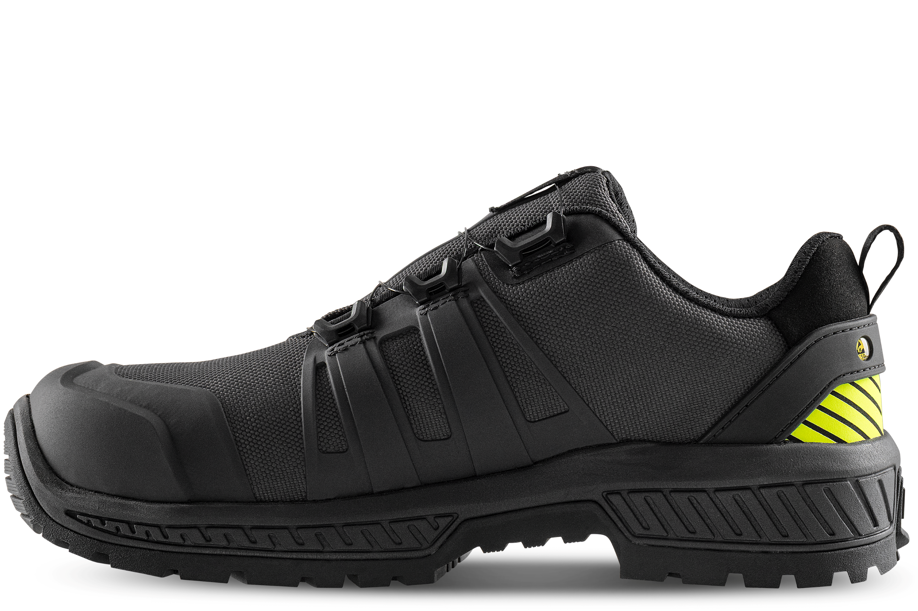 FRISTADS ComfortStep Alacsony Szárú Védőlábbeli, S3S – CORDURA® – BOA® Fit Fűzőrendszer- Antracit Szürke/Neonsárga Szín – 36-48 Méret - Image 3