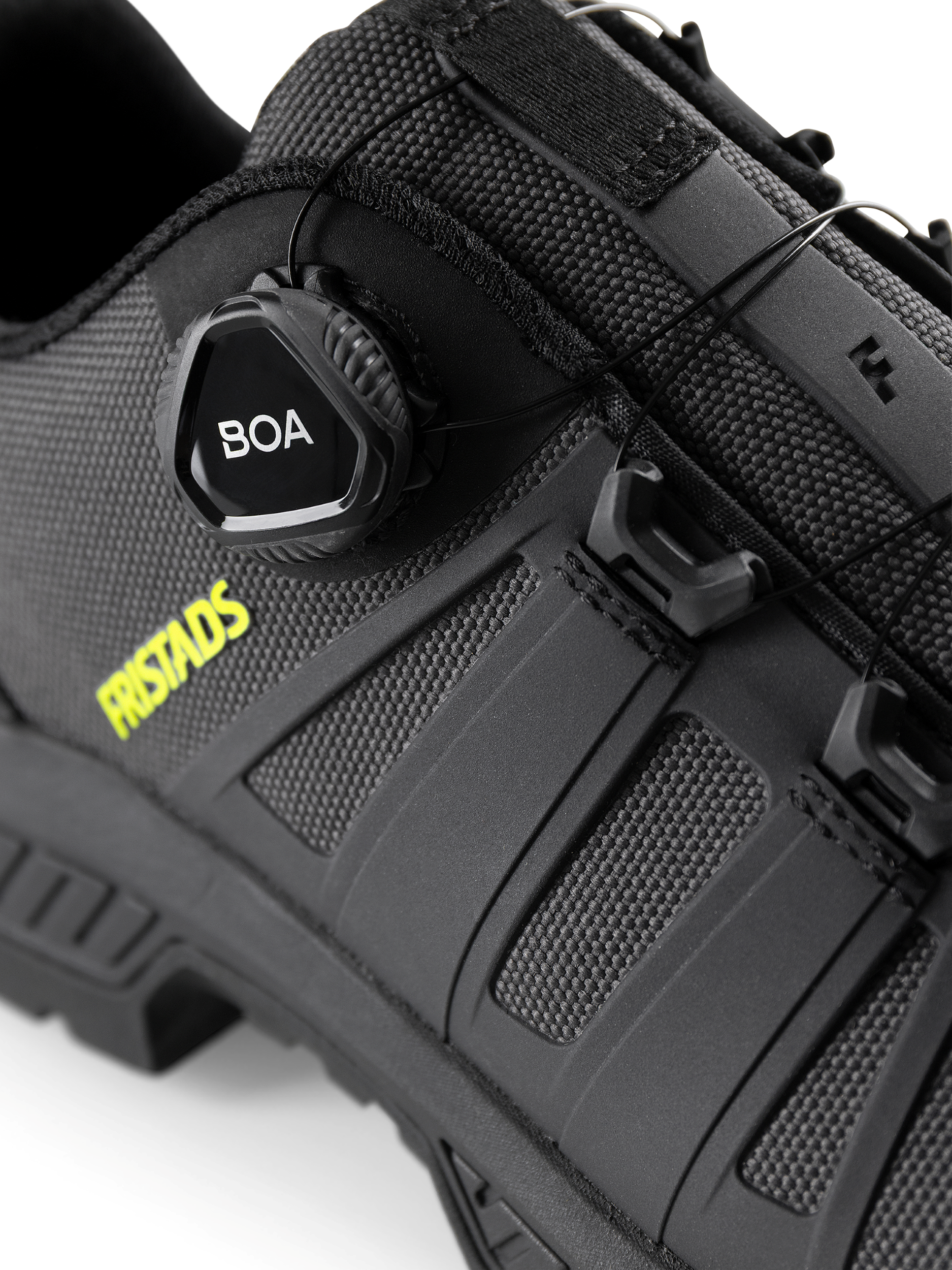 FRISTADS ComfortStep Alacsony Szárú Védőlábbeli, S3S – CORDURA® – BOA® Fit Fűzőrendszer- Antracit Szürke/Neonsárga Szín – 36-48 Méret - Image 6